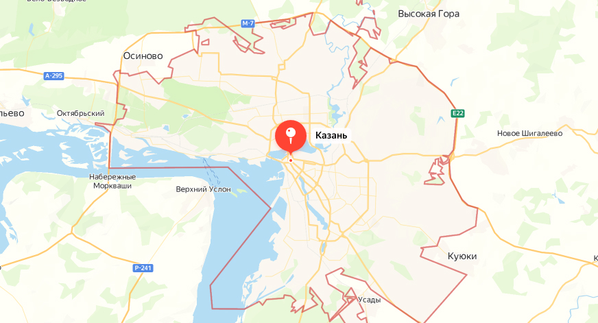 Карта Казани - Ремонт бытовой техники Indesit в Казани